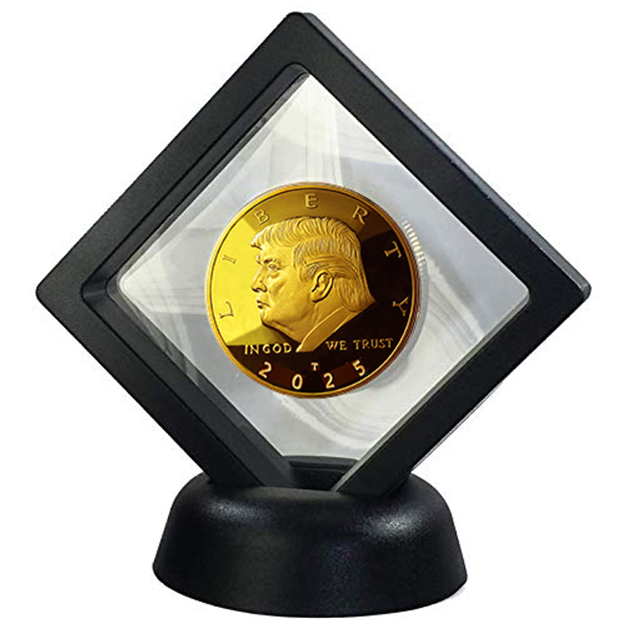 トランプコイン　2021-2025 GOLD COINトランプ大統領コイン トランプ大統領 記念コイン2021-2025 - メルカリ